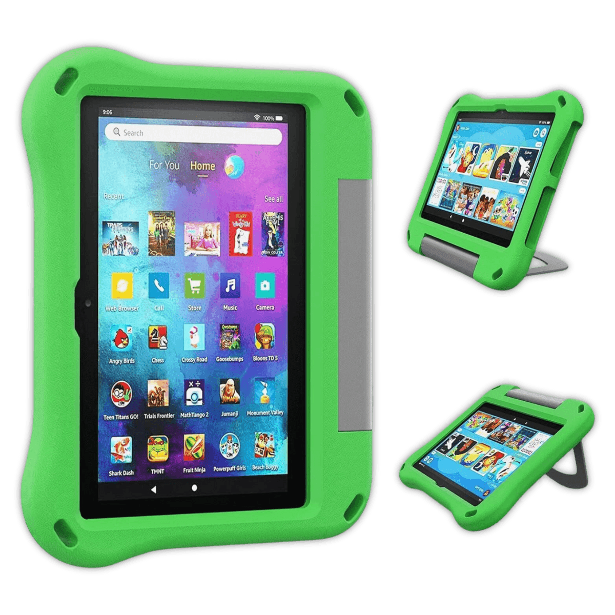Amazon Fire HD 10 2023 Kids Tablet 10.1in 32GB - Brand New-Green (#05e684)-32GB 1