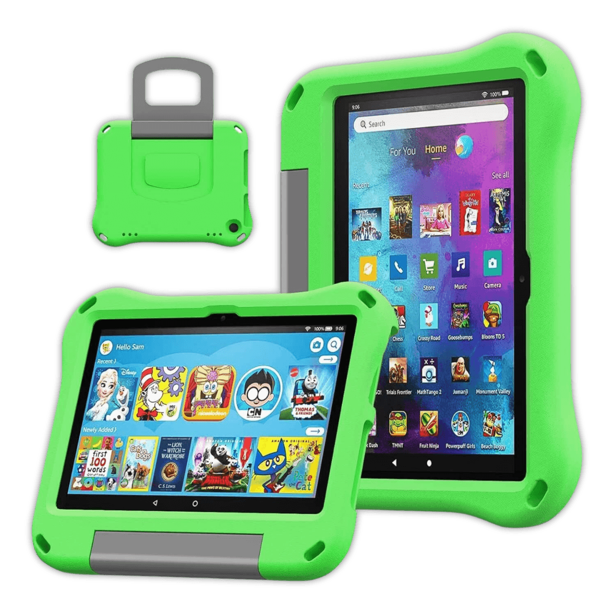 Amazon Fire HD 10 2023 Kids Tablet 10.1in 32GB - Brand New-Green (#05e684)-32GB 2