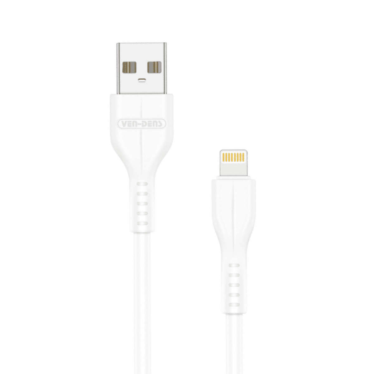 USB to Lightning Charging Cable (2A, 1m, White) | 9.5V Output & Heat-Resistant | VD-DC005 - Image 1