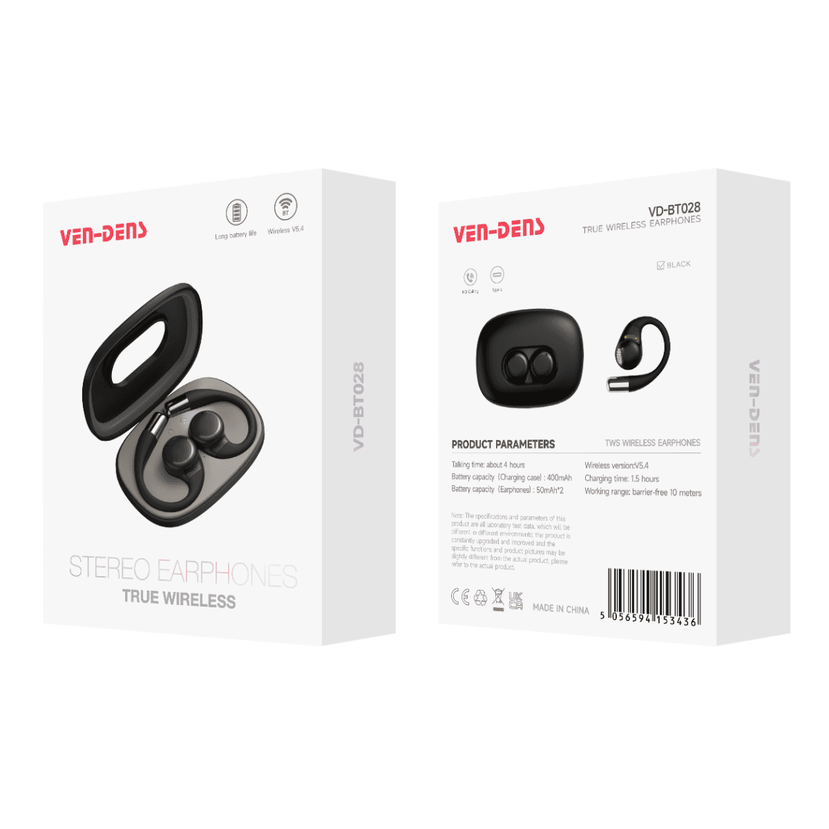 True Wireless Stereo Earphones Bluetooth 5.4 Earbuds – High-Quality Sound & Seamless Connectivity | VD-BT028 - Image 2