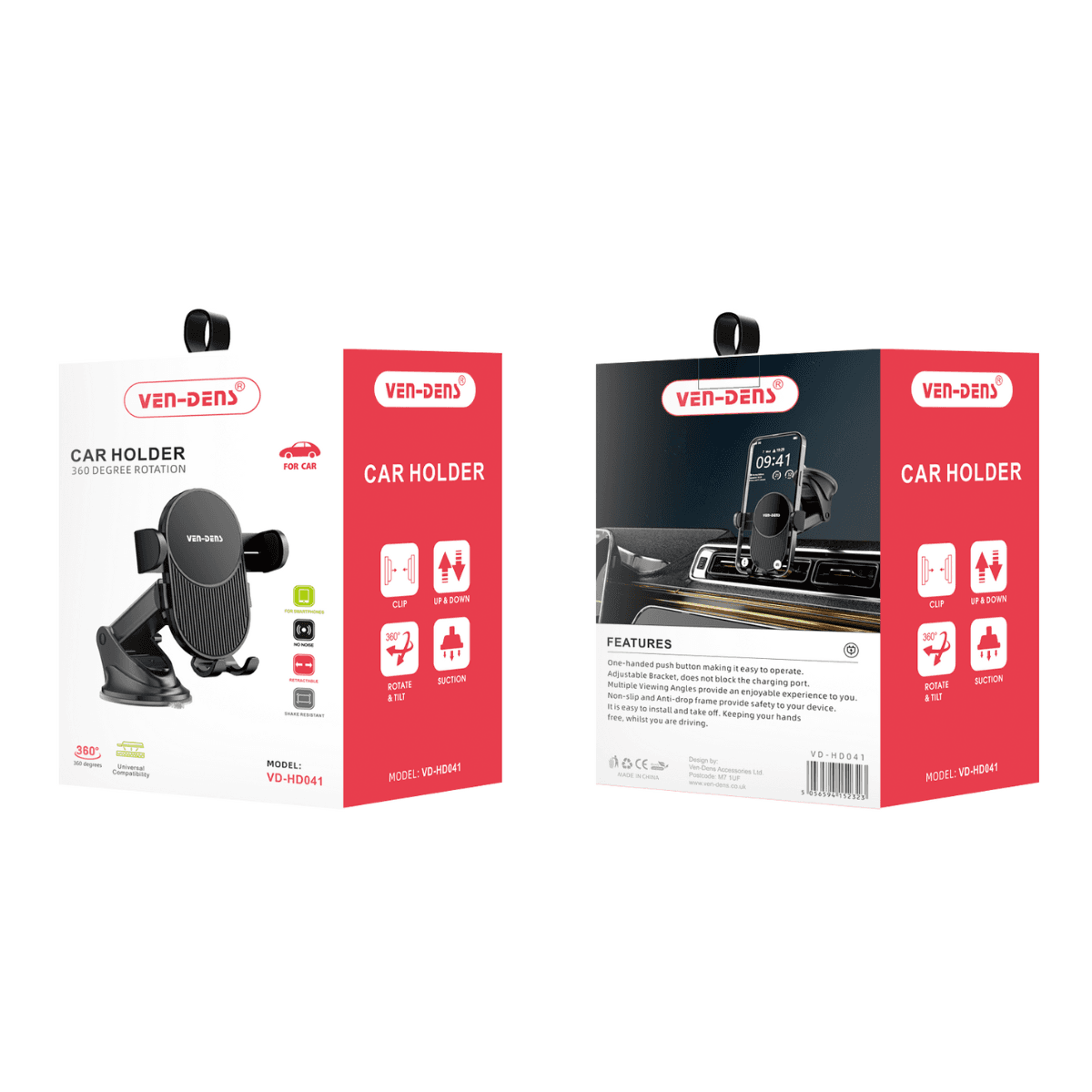 Universal Compatibility 360° Rotation Car Holder – Strong Magnetic Mount | VD-HD041 - Image 2