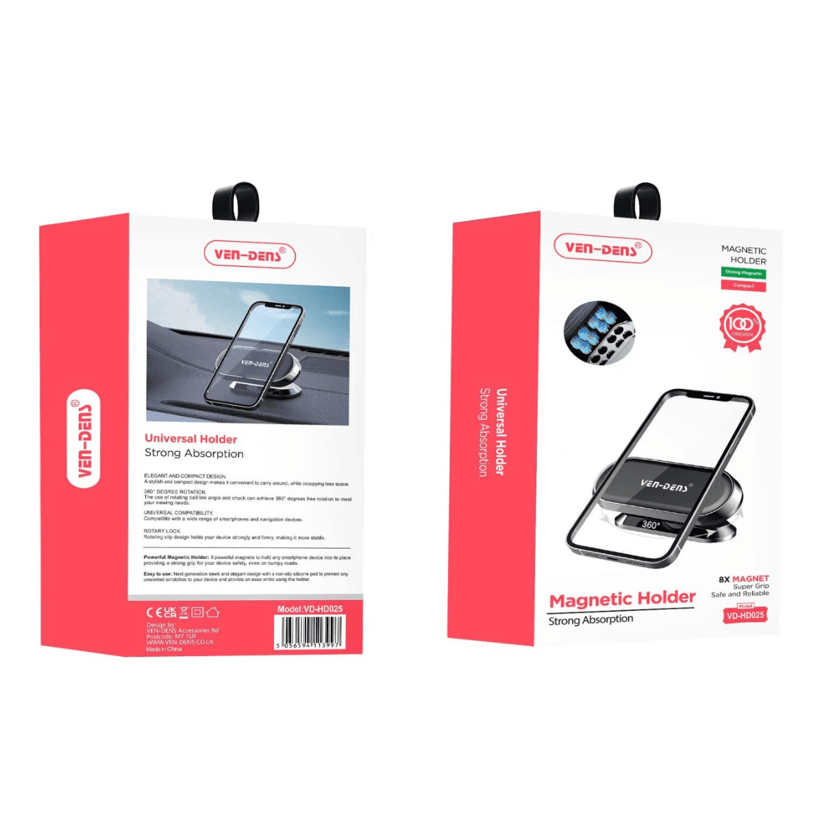 Universal Strong Absorption Magnet Holder – Secure & Washable Adhesive Mount | VD-HD025 - Image 2