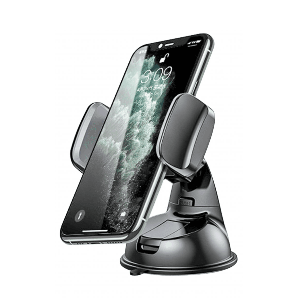 Car Phone Holder – 360° Rotation with Silica Gel Grip & Suction Cup | VD-HD016 - Image 1