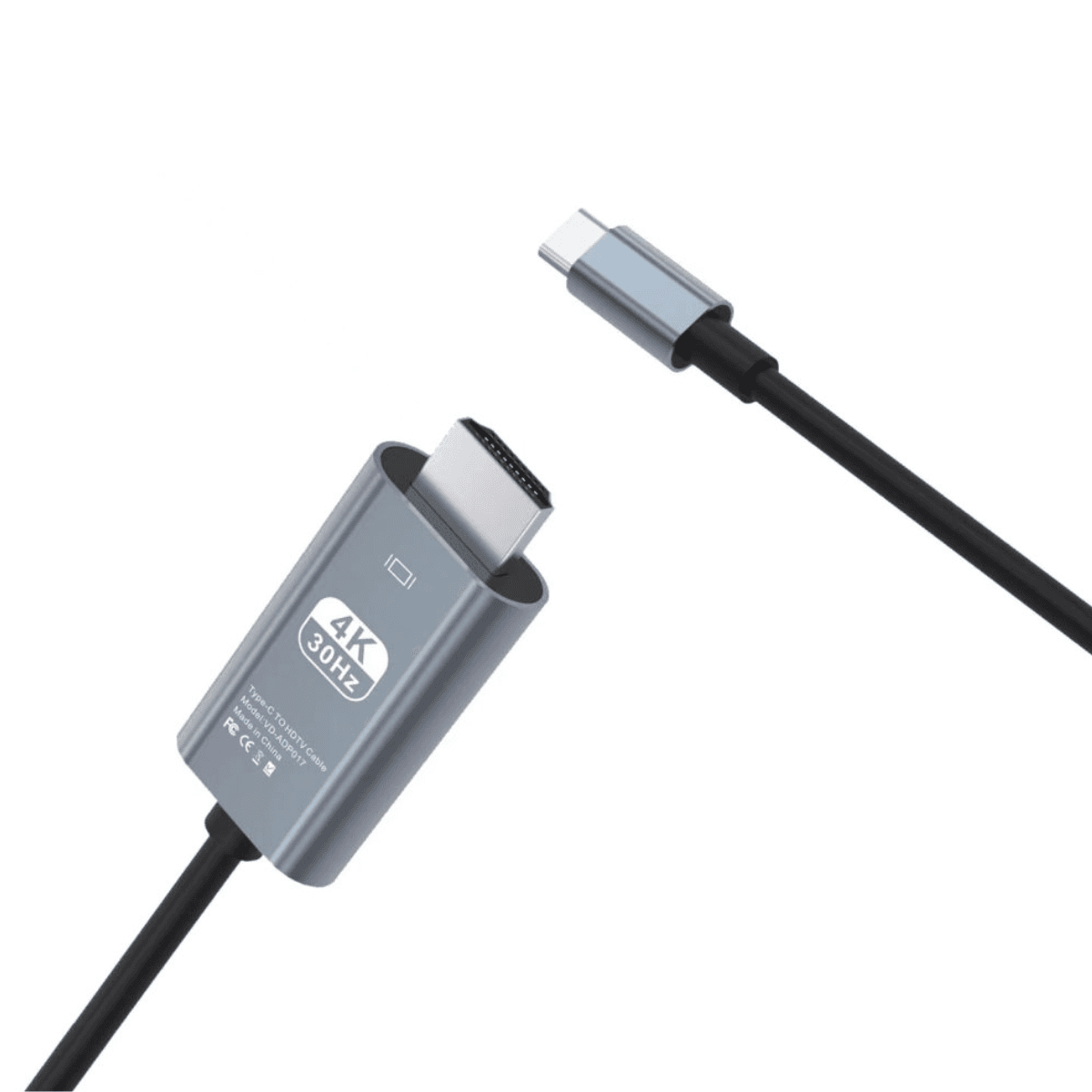 Type-C to HDTV Cable (2M) – High-Resolution 4K Display Connection | VD-ADP017 - Image 1