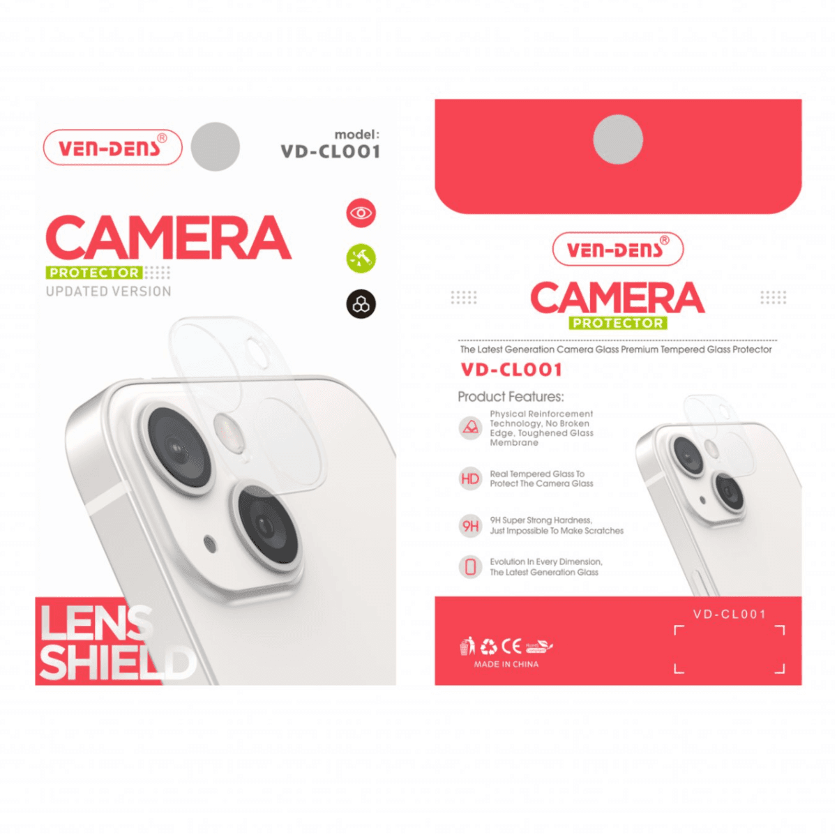 Apple iPhone 14 Camera Lens Tempered Glass Protector – 9H Hardness, Scratch-Resistant, Edge-to-Edge Protection - Image 2