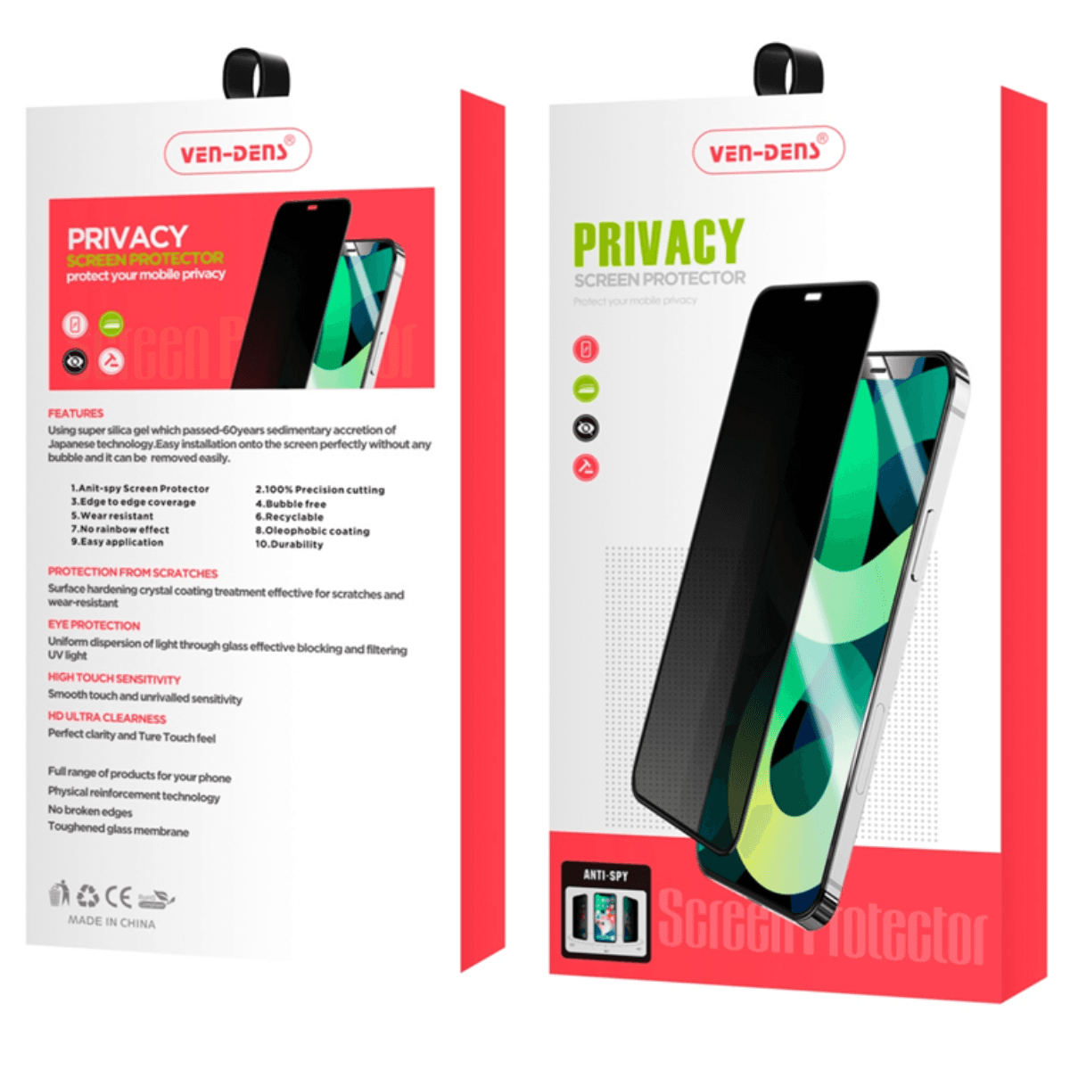 Apple iPhone 12 Privacy Tempered Glass Screen Protector – Anti-Spy, 9H Hardness, HD Clarity, Bubble-Free Installation - Image 2