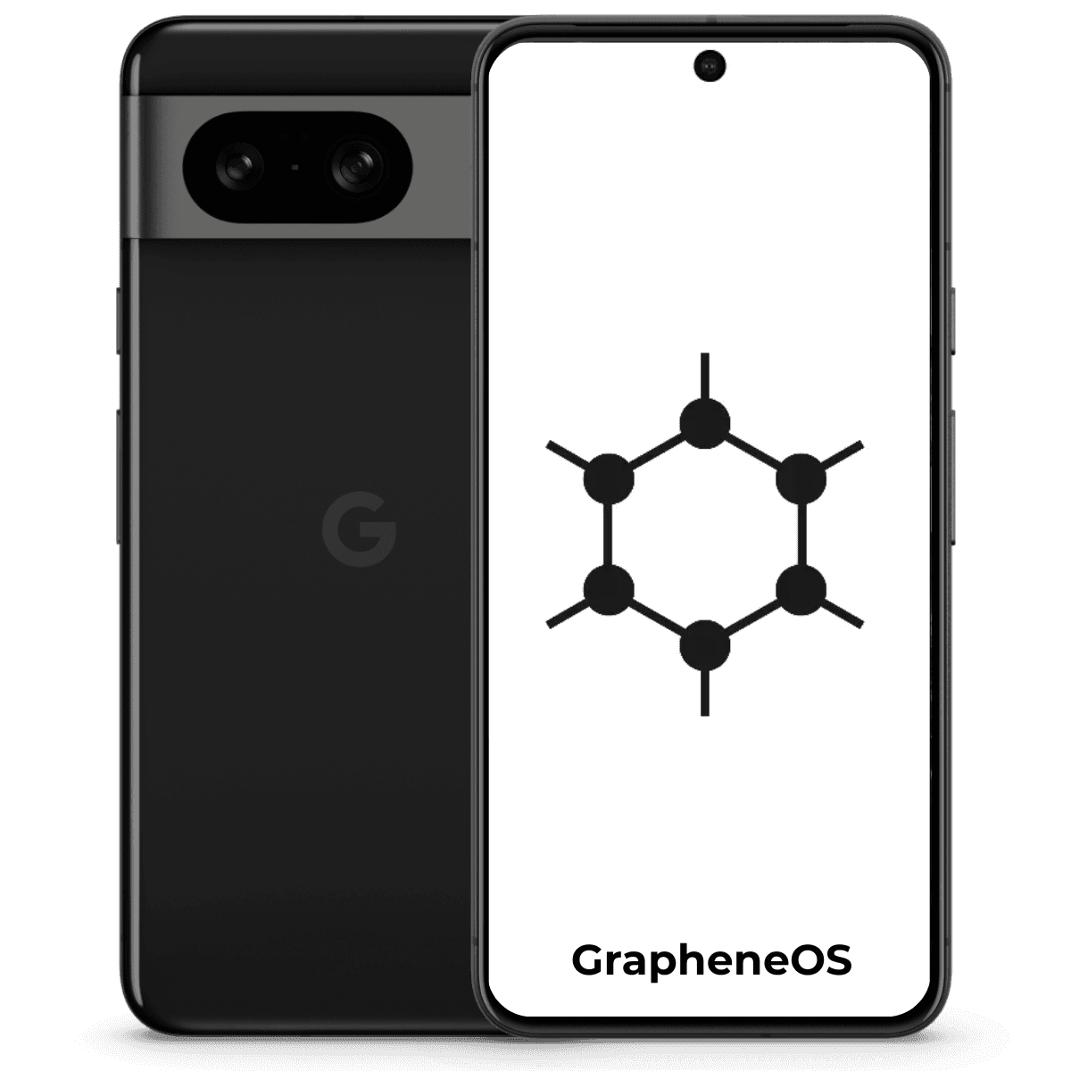 Google Pixel 8 Graphene OS - Unlocked - Good-Obsidian (#212121)-128GB 1
