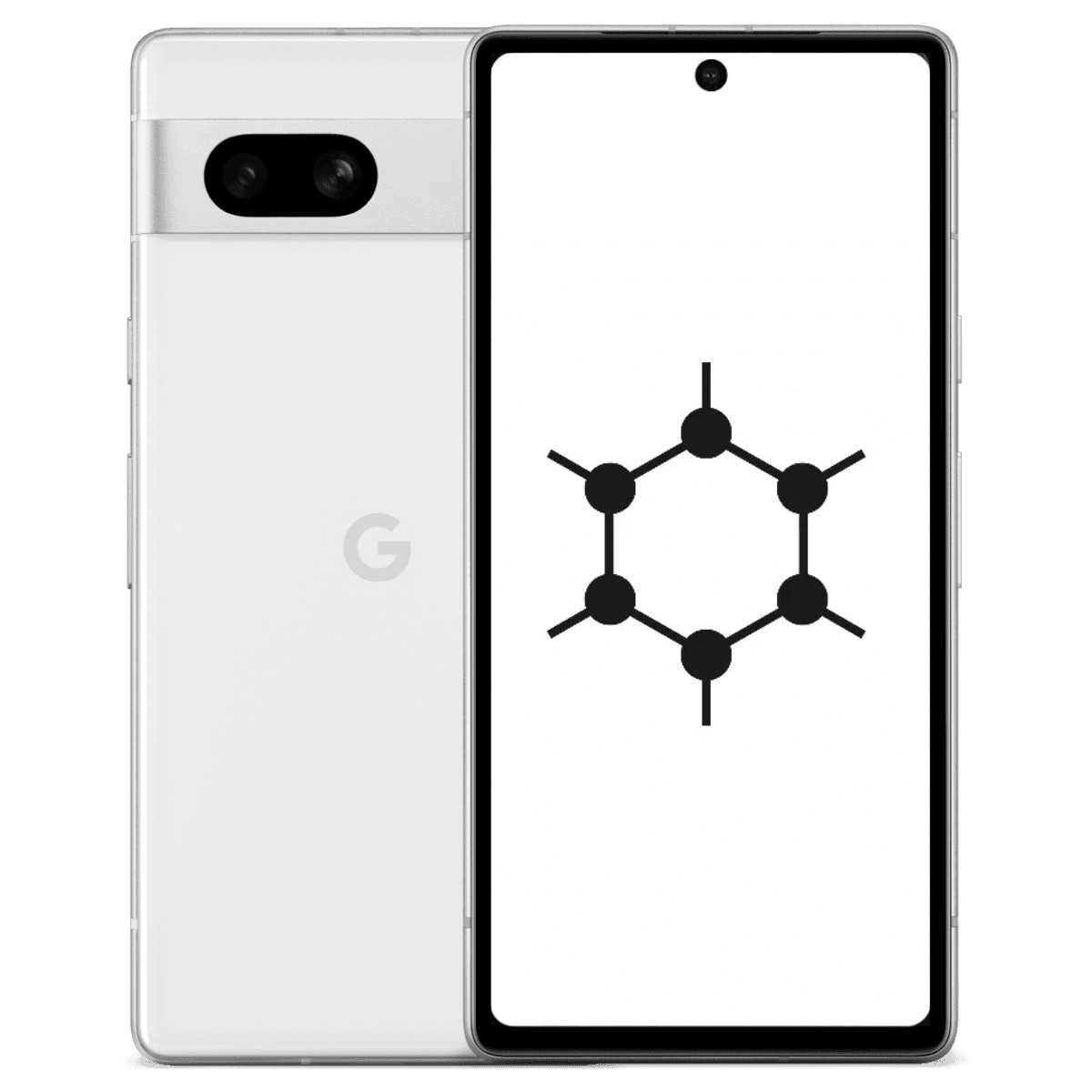 Google Pixel 7a GrapheneOS - Unlocked  - Fair-Snow (#f7f7f7)-128GB 1