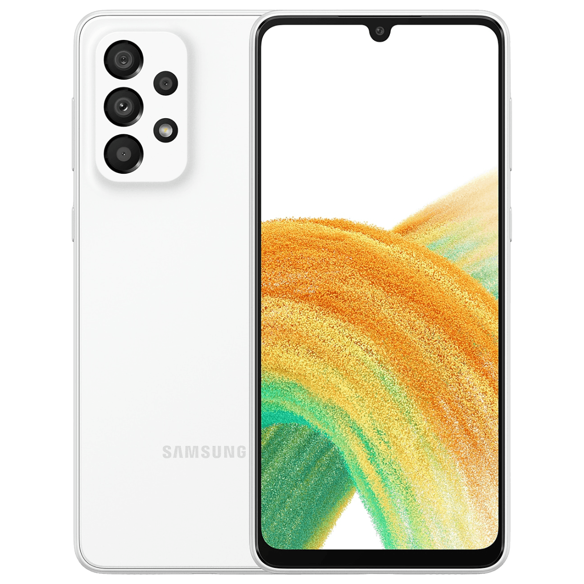 Samsung Galaxy A33 5G- Unlocked - Good-White (#fffbf7)-128GB 1