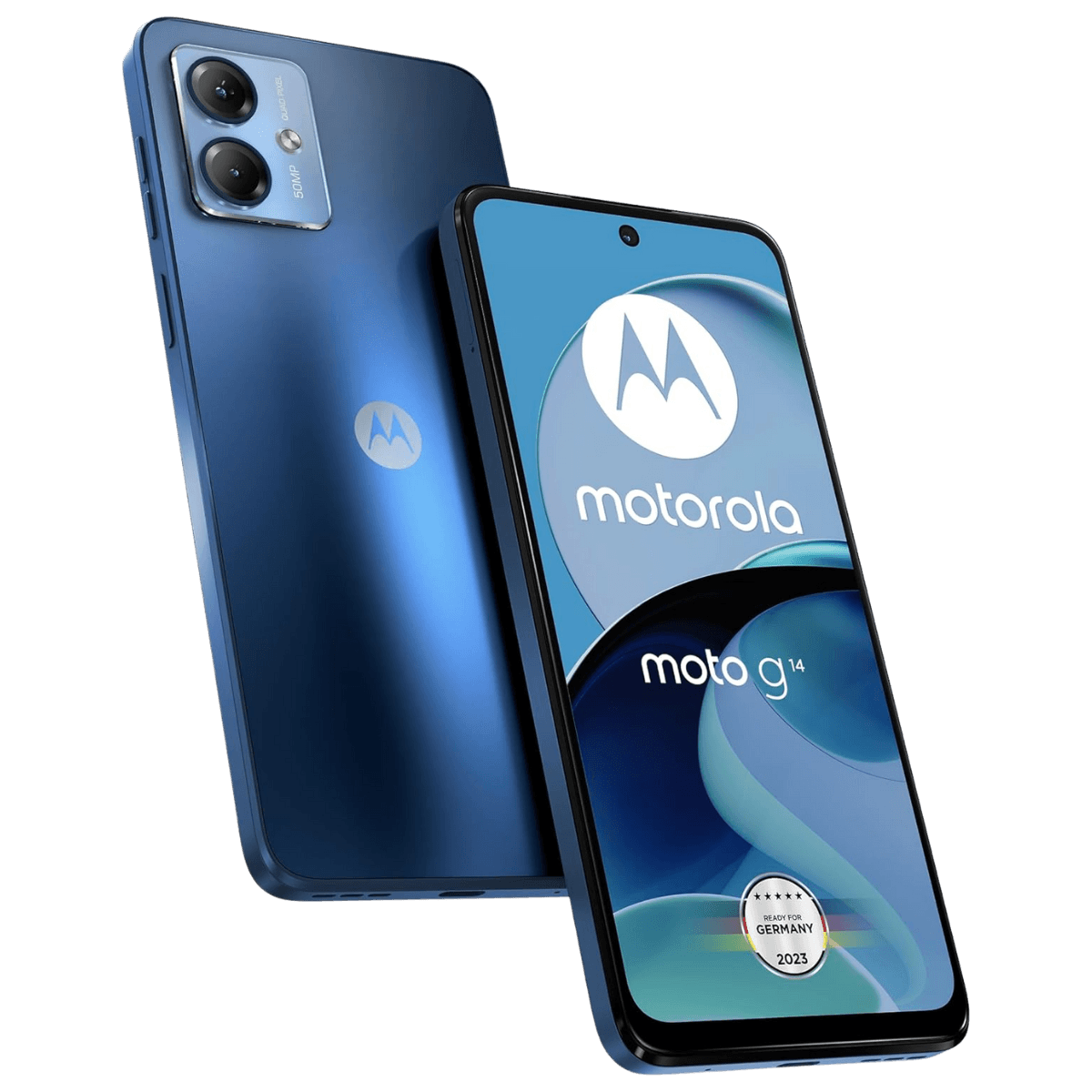 Motorola Moto G14 - Unlocked - Excellent-Sky-Blue (#bed1ed)-128GB 1