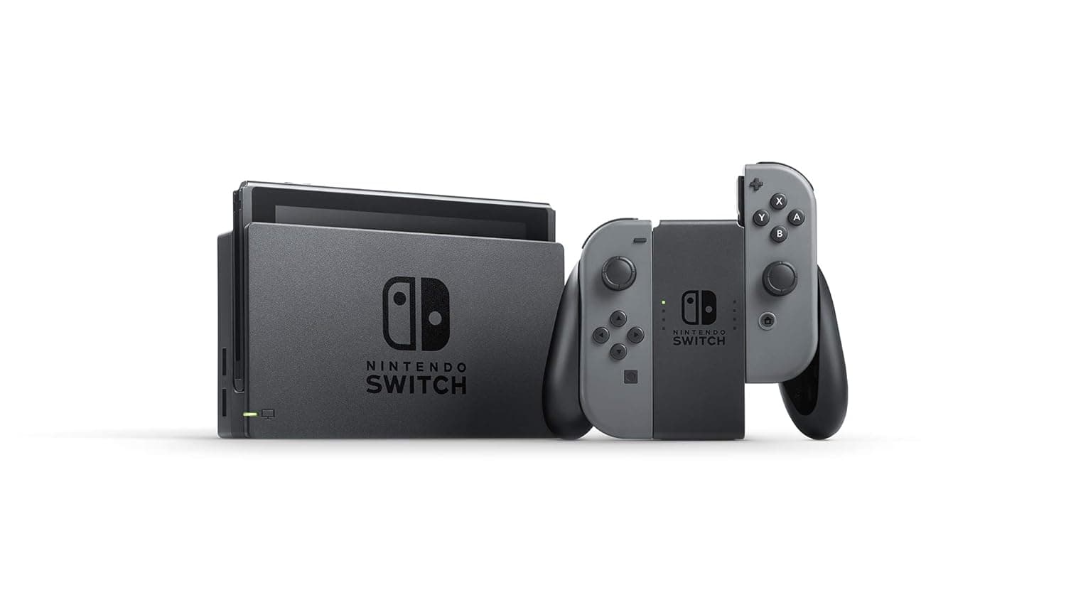 Nintendo Switch - Console - Excellent-Gray (#808080)-32GB 1