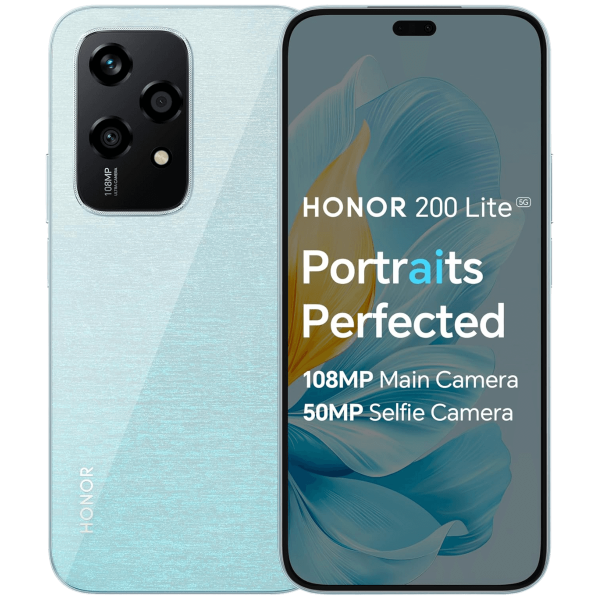 Honor 200 Lite - Unlocked - Excellent-Blue (#1d4970)-256GB 1