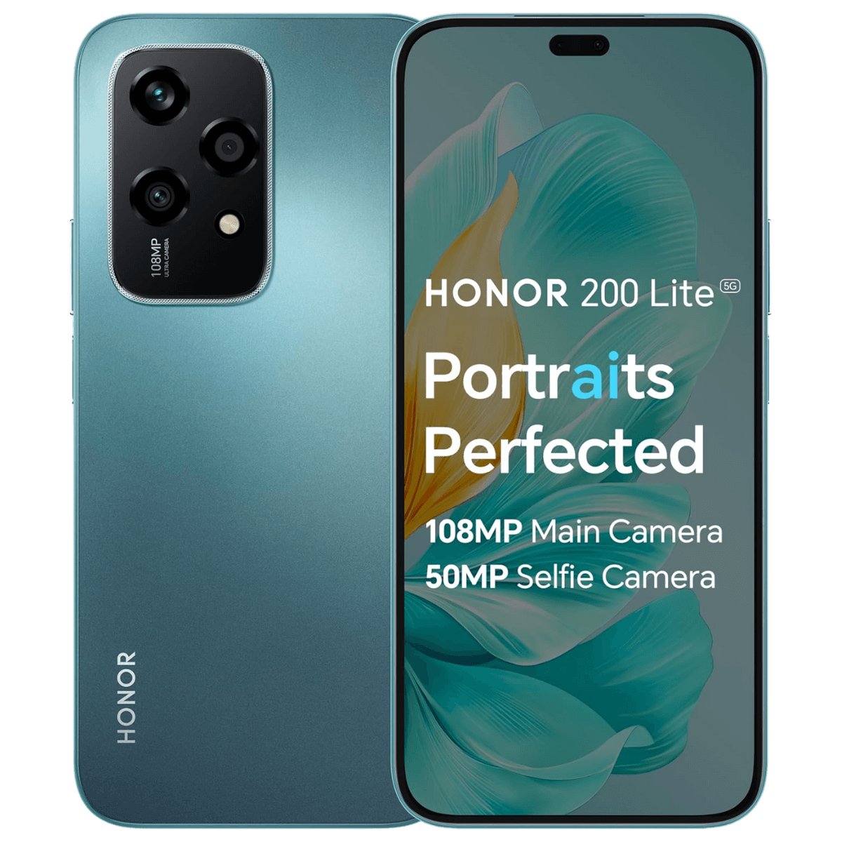 Honor 200 Lite - Unlocked - Excellent-Green (#05e684)-256GB 1