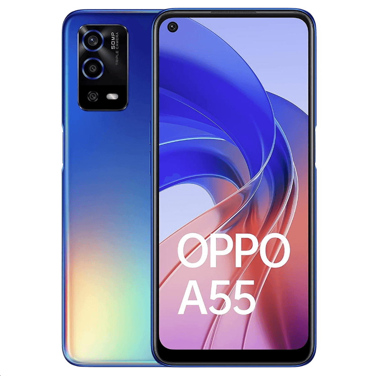 Oppo A55 4G - Unlocked - Excellent-Rainbow-Blue (#2d68c2)-64GB 1