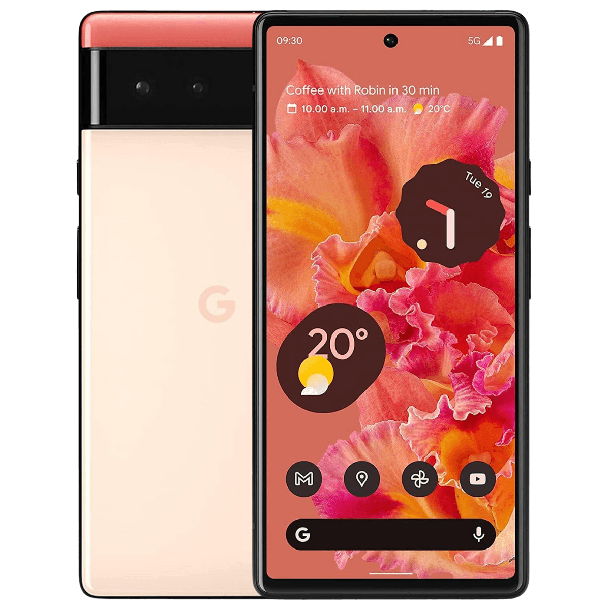 Google Pixel 6 - Unlocked - Excellent-Kinda-Coral (#fff2e6)-128GB 1