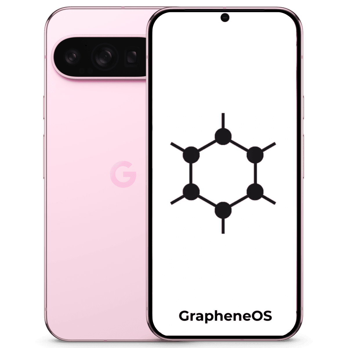 Google Pixel 9 Pro GrapheneOS - Unlocked - Good-Rose-Quartz (#dec8d2)-128GB 1