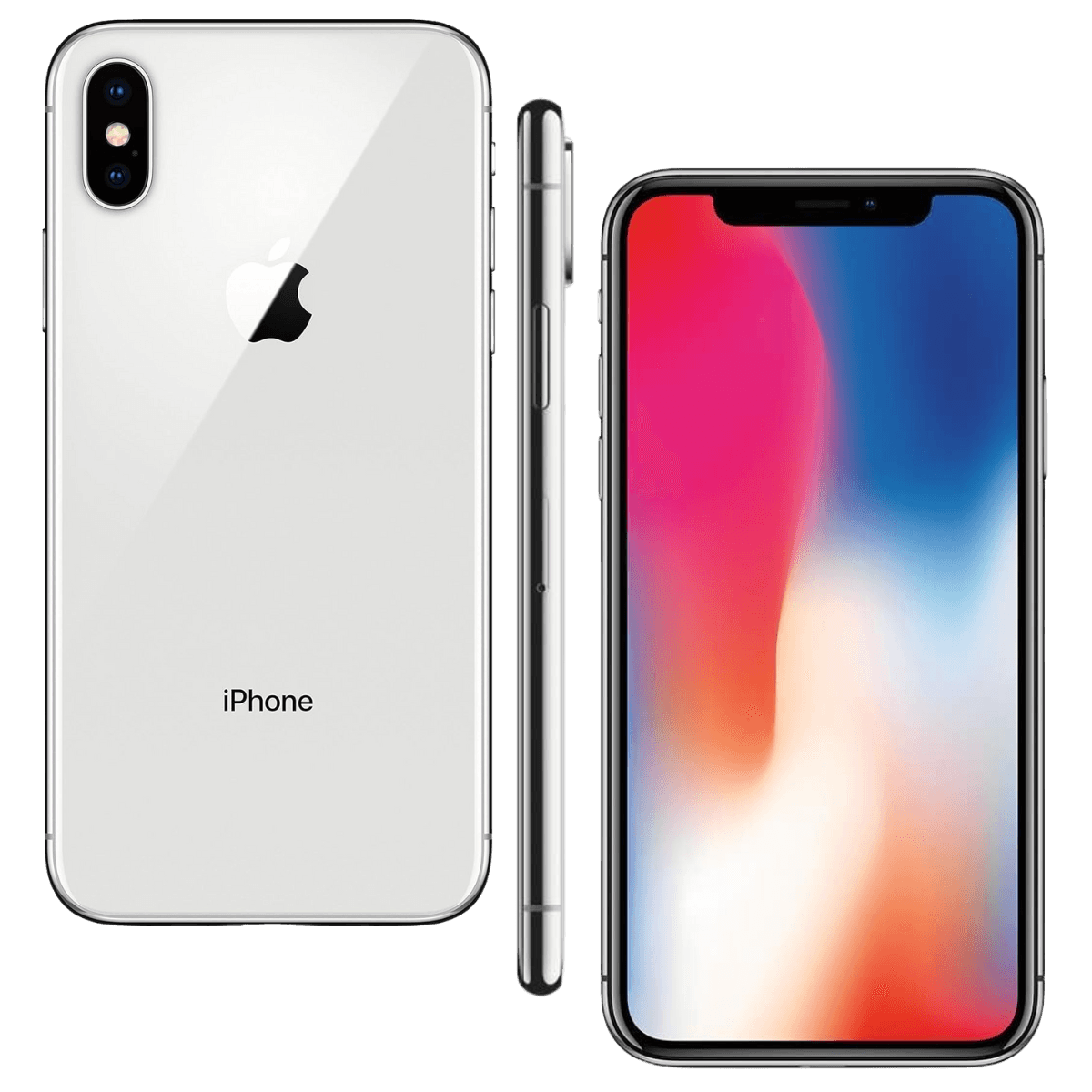 Apple iPhone X - Unlocked - Excellent-Silver (#d7d7d9)-256GB 3