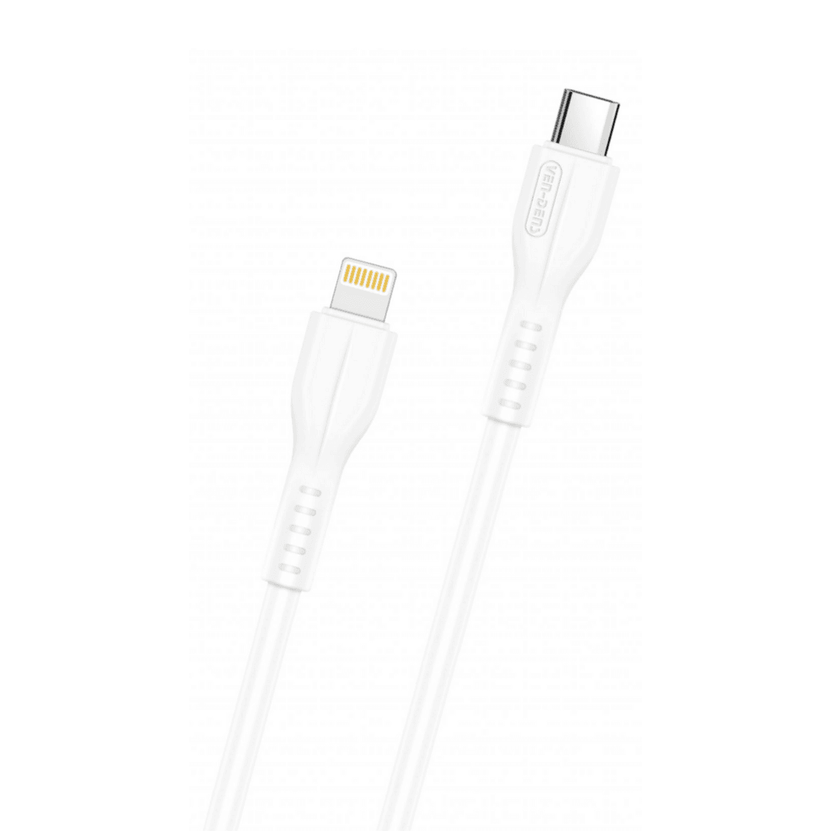 Type-C to Lightning Charging Cable (2A, 2m, White) | 9.5V Output & Heat-Resistant | VD-DC0014 - Main view