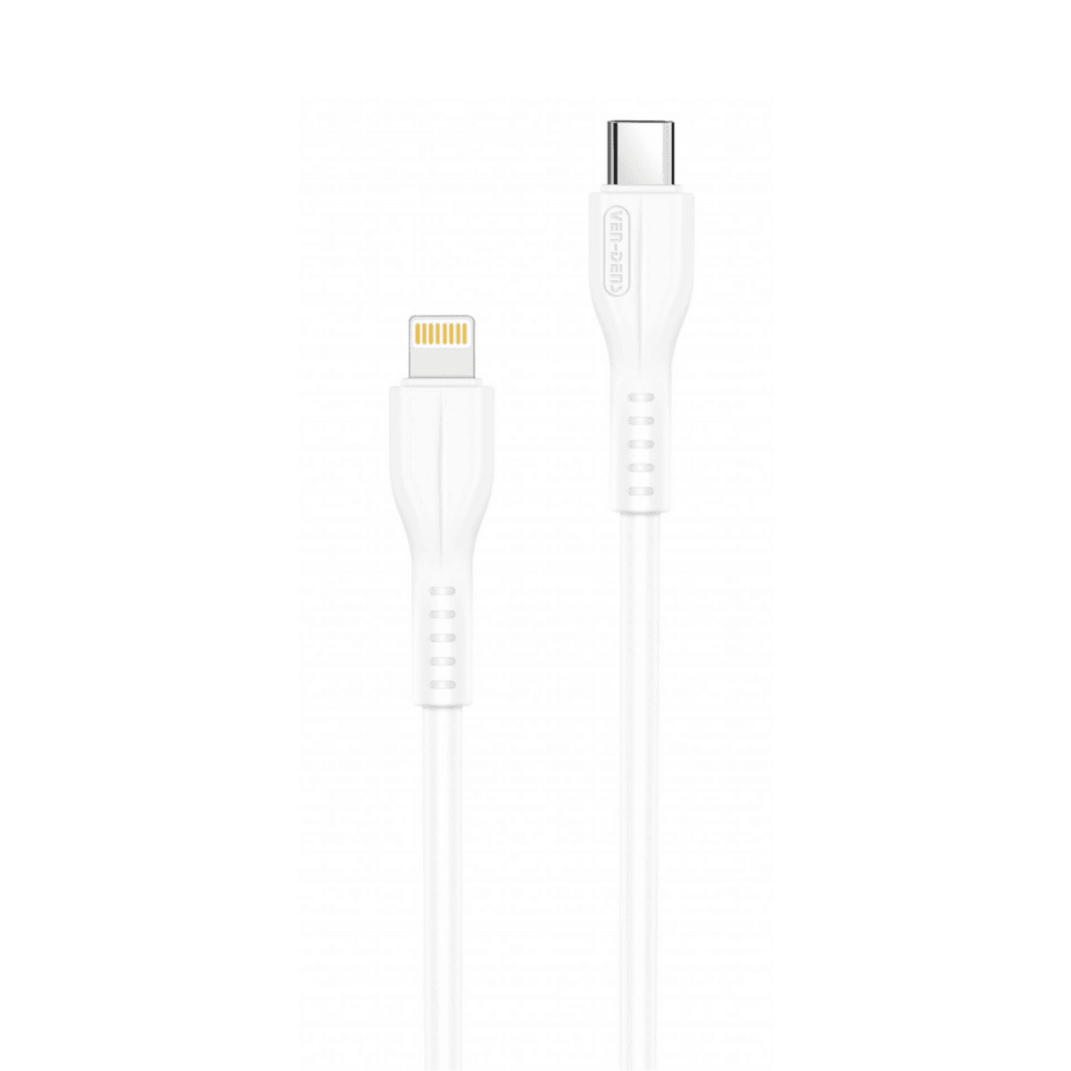 Type-C to Lightning Charging Cable (2A, 1m, White) | 9.5V Output & Heat-Resistant | VD-DC0013 - Main view