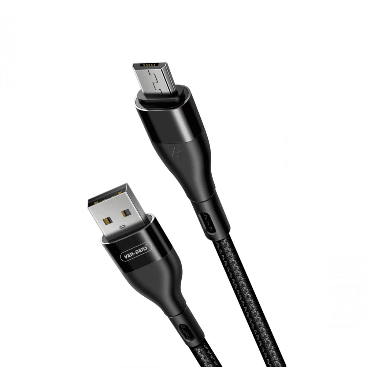 USB to Micro Charger Cable 3A Nylon Cable (Black, 1.5 Metre) – Durable & Safe | VD-0313 - Main view