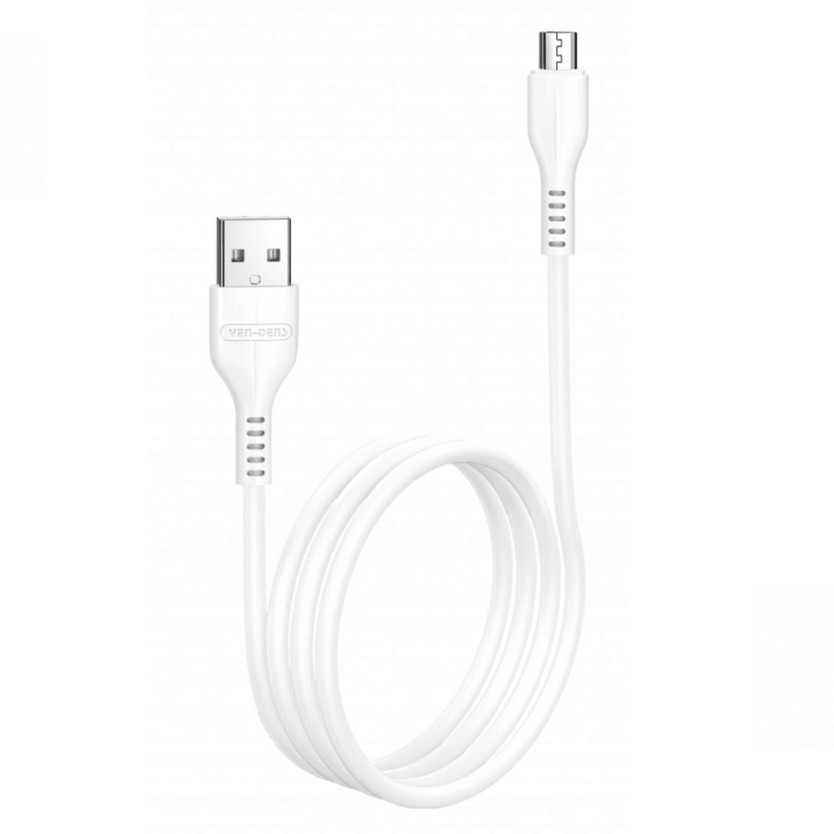 USB to Micro Charging Cable 2.4A (White, 3 Metre) – Durable & Reliable | VD-DC0010 - Main view
