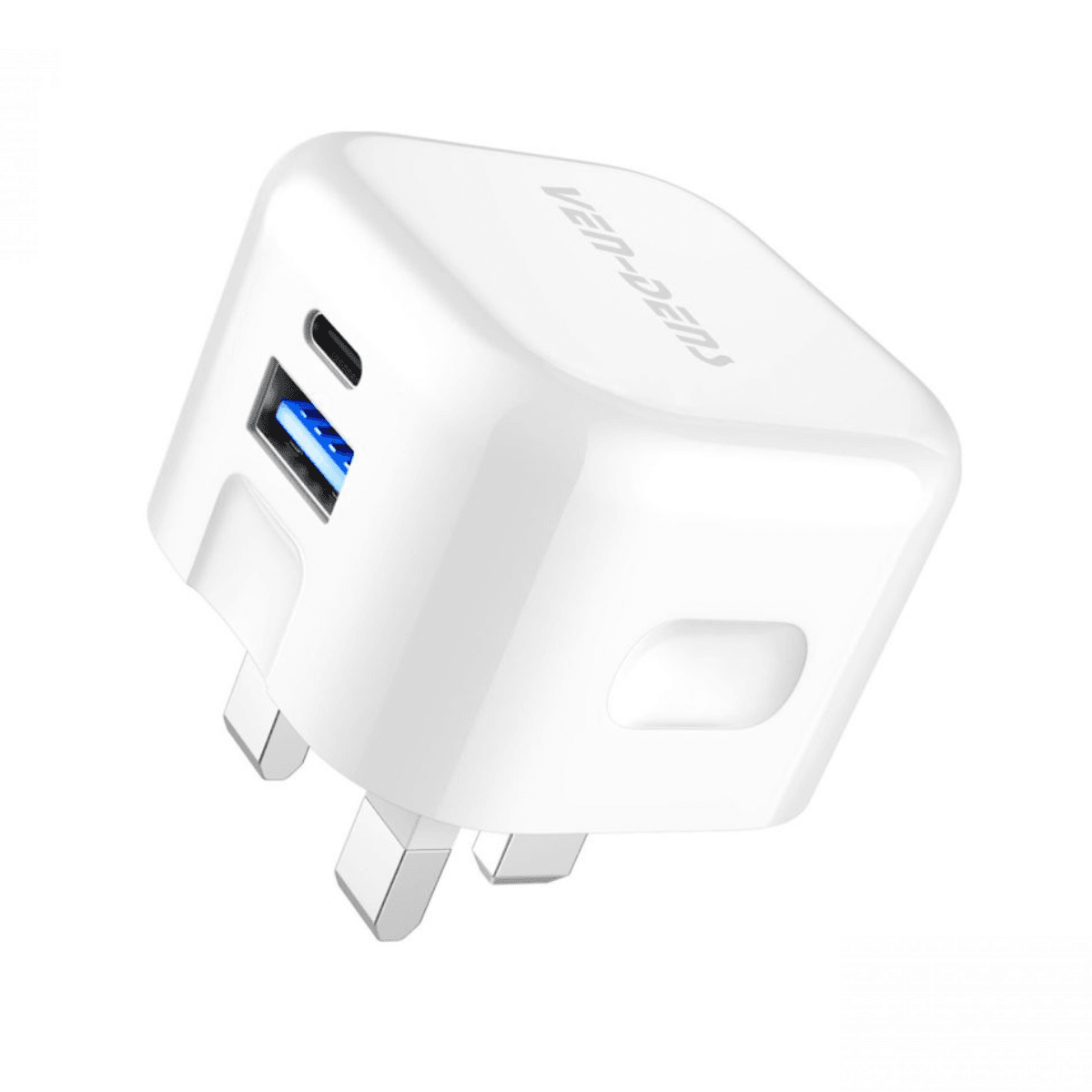 Dual Port QC 3.0 + PD 20W Fast Charger Wall Plug (Black) – Reliable, Versatile, and Travel-Friendly | SP-TC78AC-BLACK - Main view