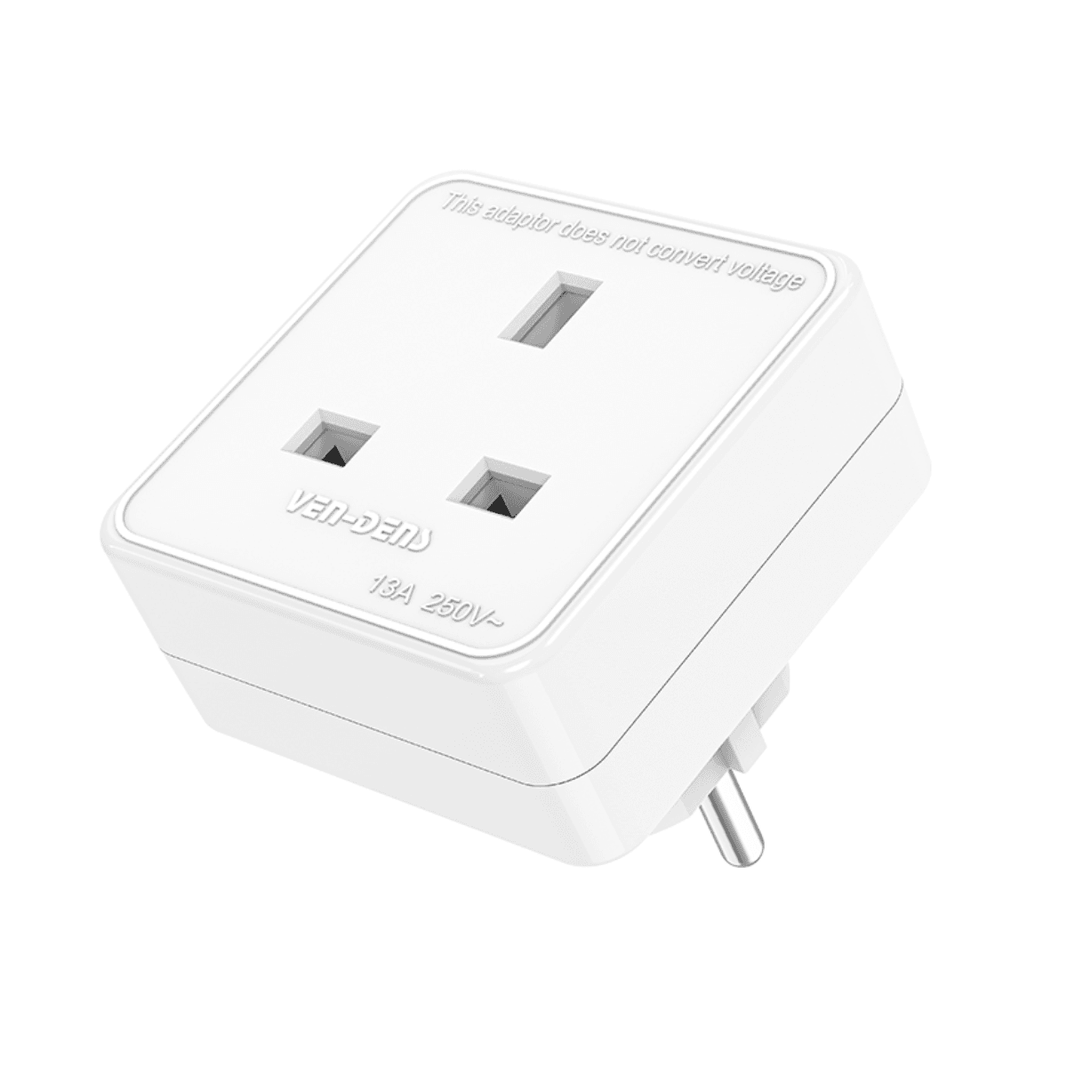 EUR Tourist Adaptor – Converts UK Plugs to European Sockets | SP-ADT02 - Main view