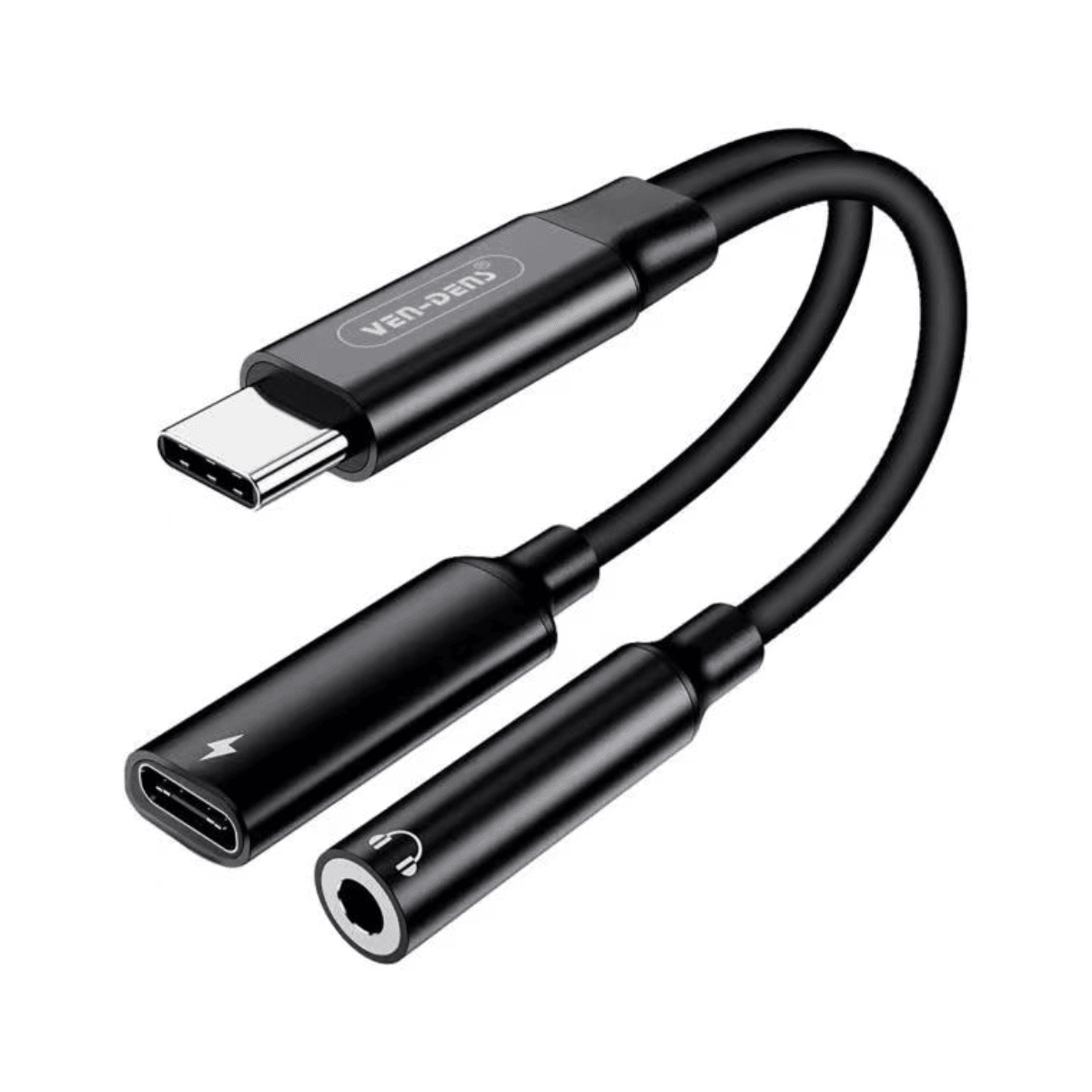 USB-C to 3.5mm Headphone Adapter and Charger – Fast Charging & Audio Support | VD-ADP013 - Main view