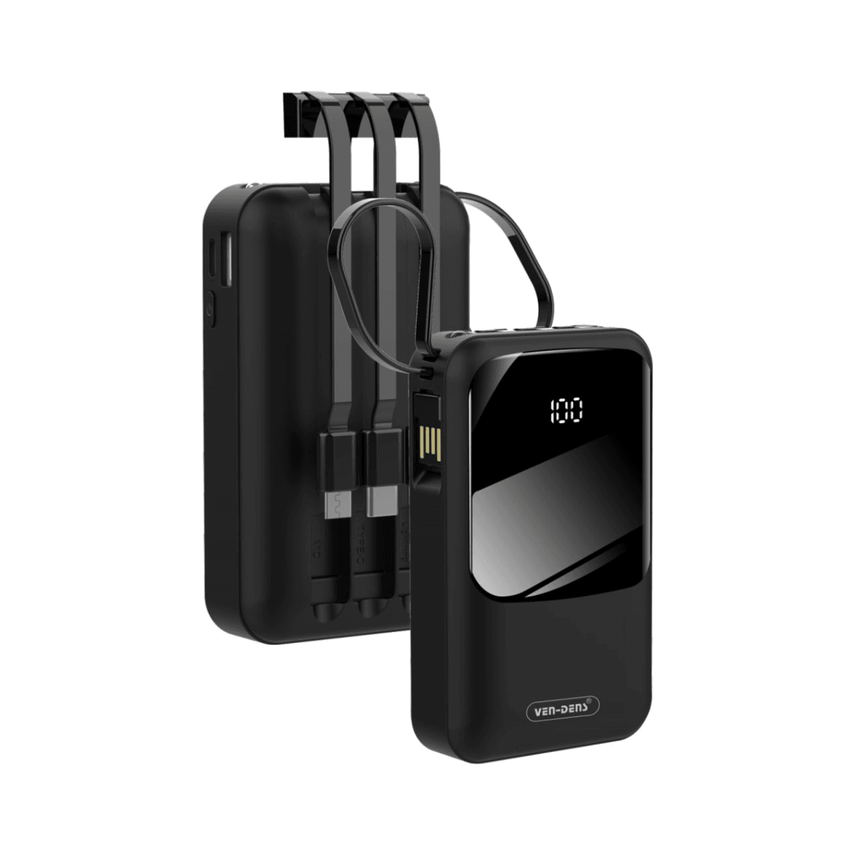 Power Bank 10000mAh 3A Output with 3 Types of Charging Cables | VD-PB013 - Main view