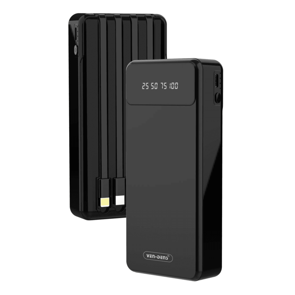 Power Bank 20000mAh 3-IN-1 Built-in Charging Cables – High-Capacity Portable Charger | VD-PB011 - Main view