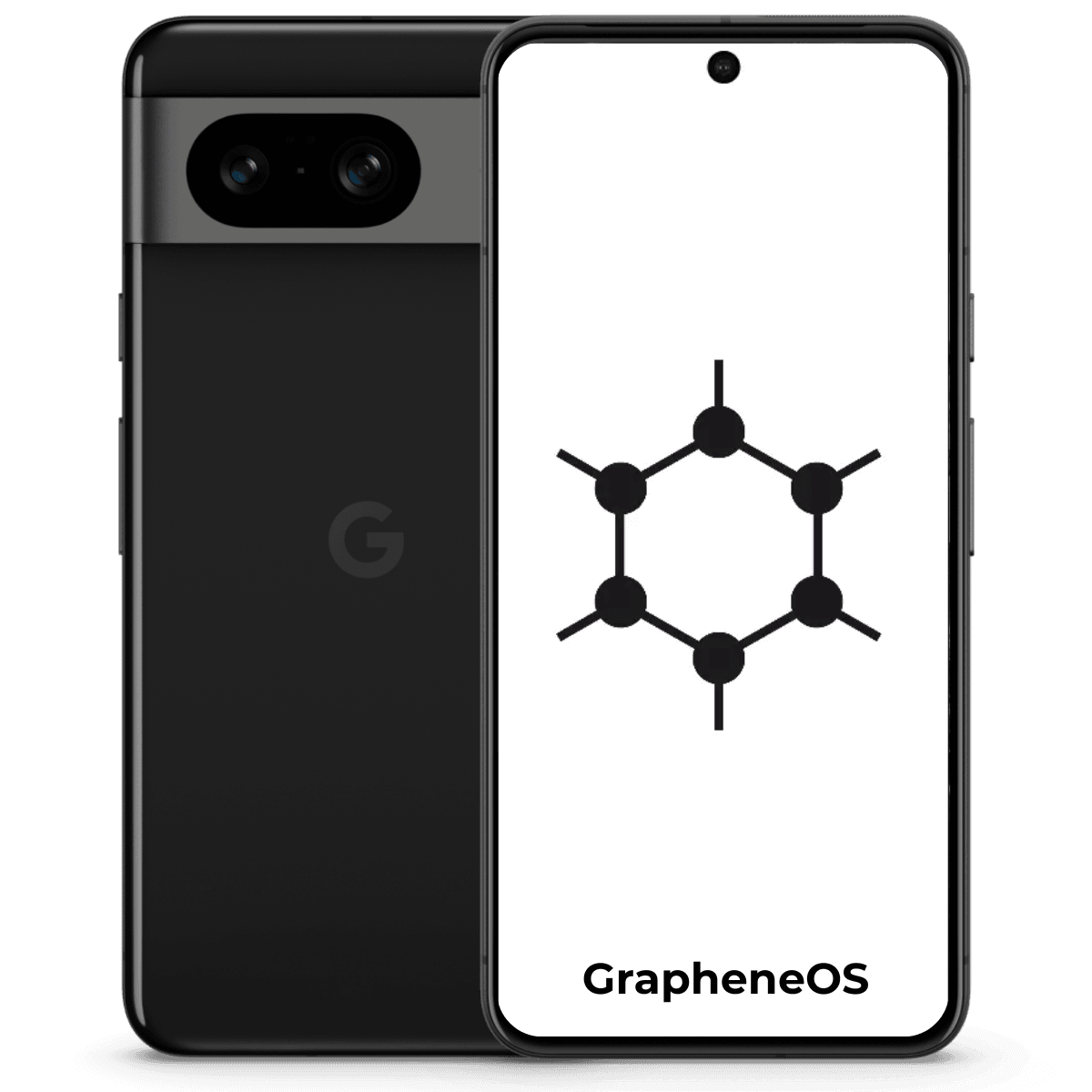 Google Pixel 8 Graphene OS - Unlocked - Good-Obsidian (#212121)-128GB