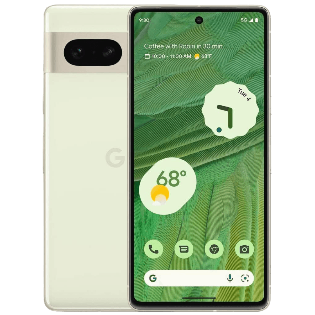 Google Pixel 7 - Unlocked - Excellent-Lemongrass (#eef2da)-128GB