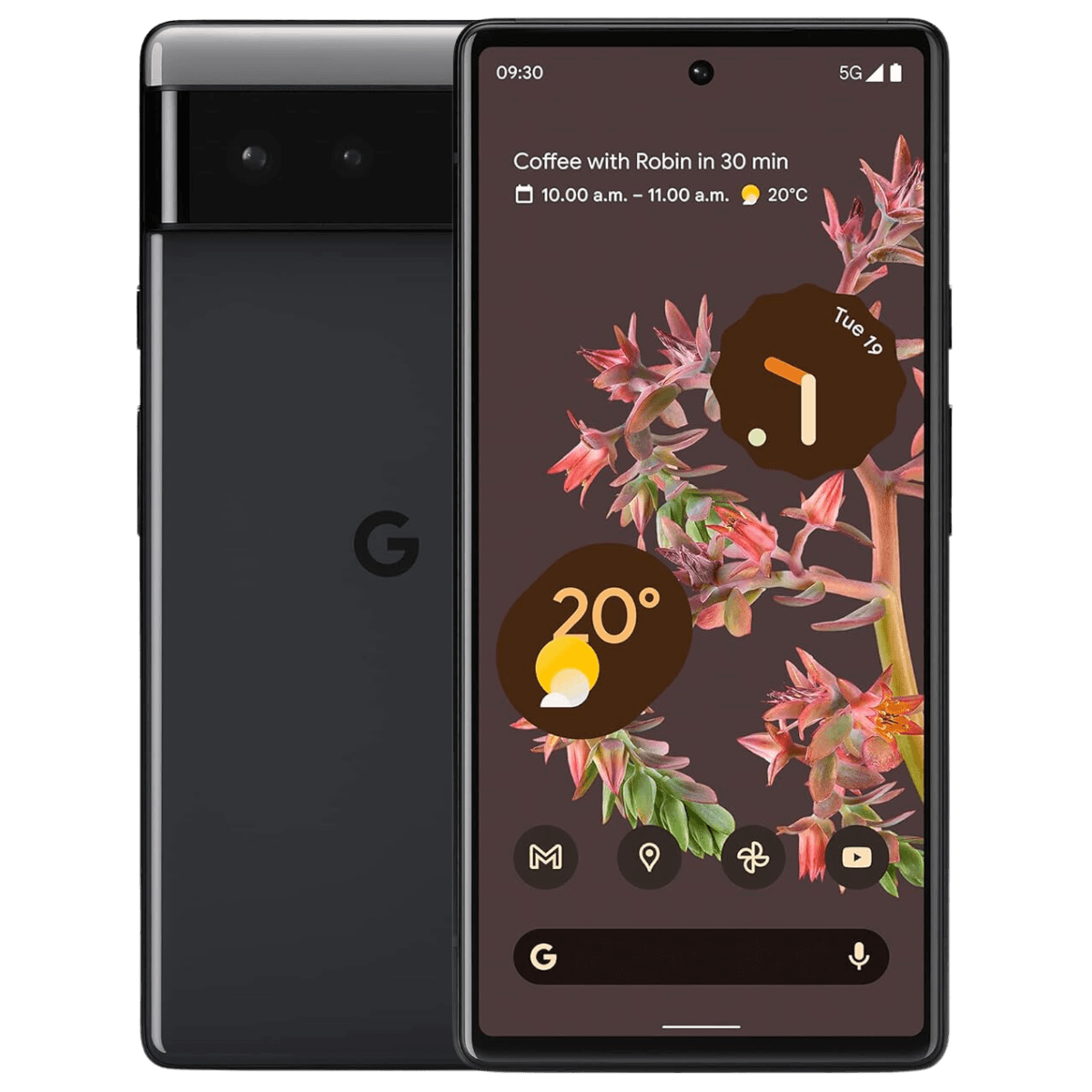 Google Pixel 6 - Unlocked - Excellent-Stormy-Black (#424447)-128GB