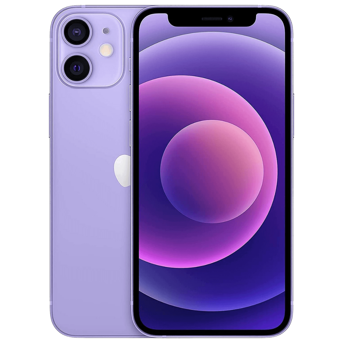 Apple iPhone 12 Mini - Unlocked - Excellent-Purple (#a01ff0)-128GB