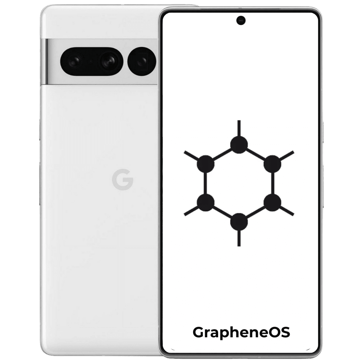 Google Pixel 7 Pro Graphene OS - Unlocked - Excellent-Snow (#f7f7f7)-128GB