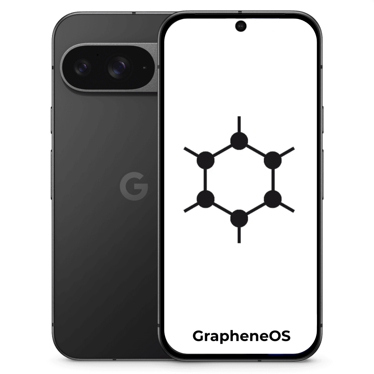 Google Pixel 9 GrapheneOS - Unlocked - Excellent-Obsidian (#212121)-128GB
