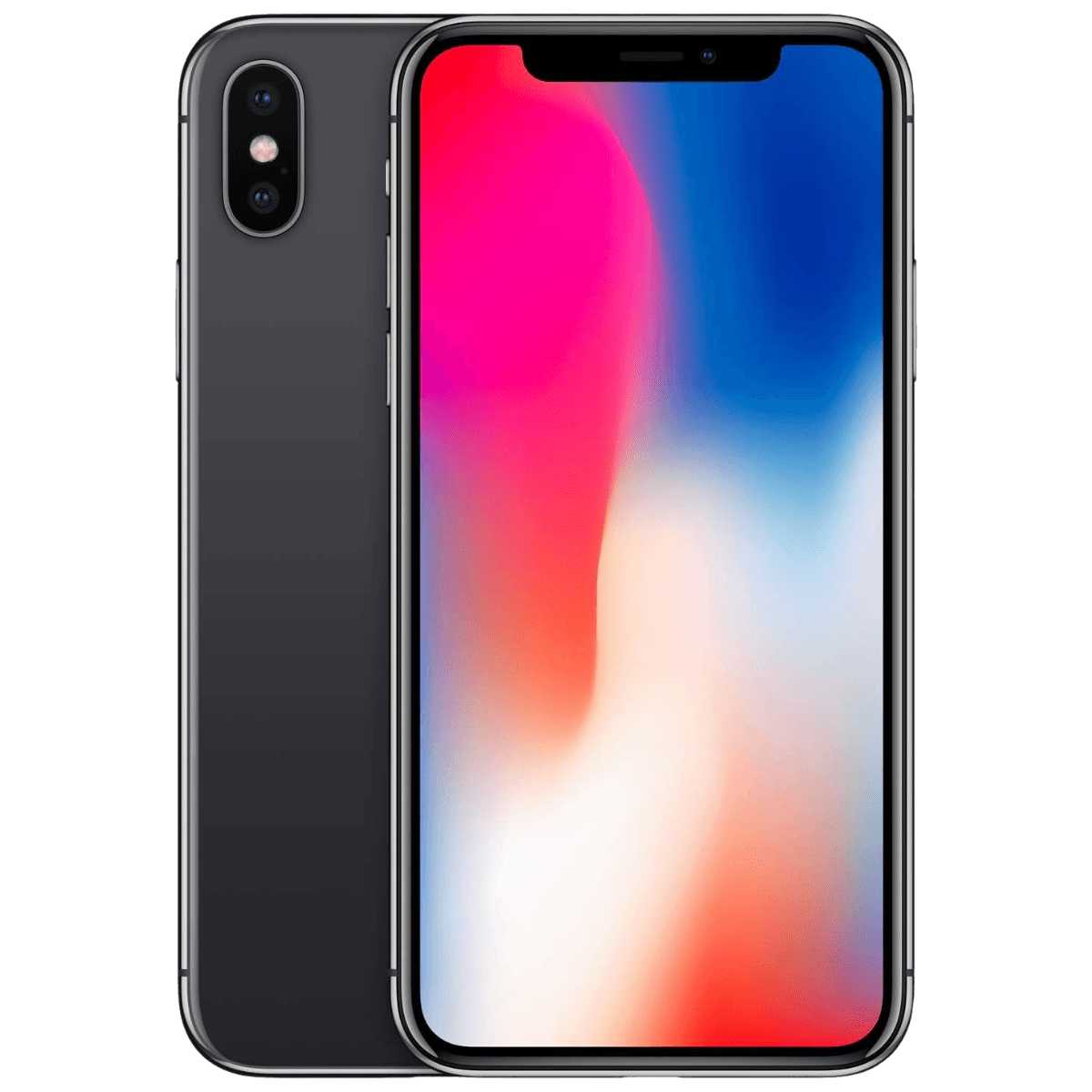 Apple iPhone X - Unlocked - Excellent-Space-Gray (#87888c)-64GB