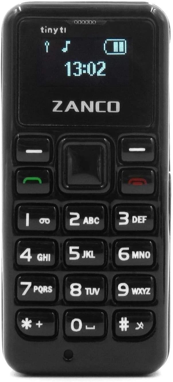 Zanco Tiny T1 Phone - Unlocked - Brand New-Black (#000000)-4MB