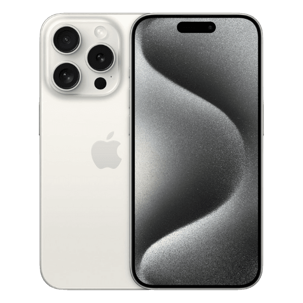Apple iPhone 15 Pro - Unlocked - Good-White-Titanium (#f5f3f0)-128GB