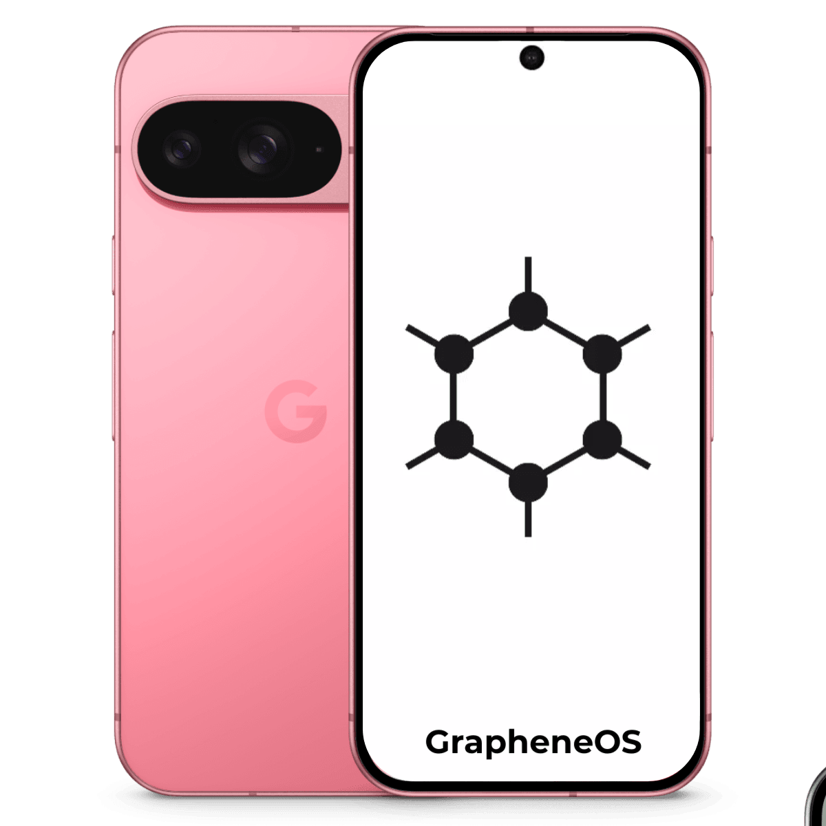 Google Pixel 9 GrapheneOS - Unlocked - Excellent-Peony (#e094a2)-128GB