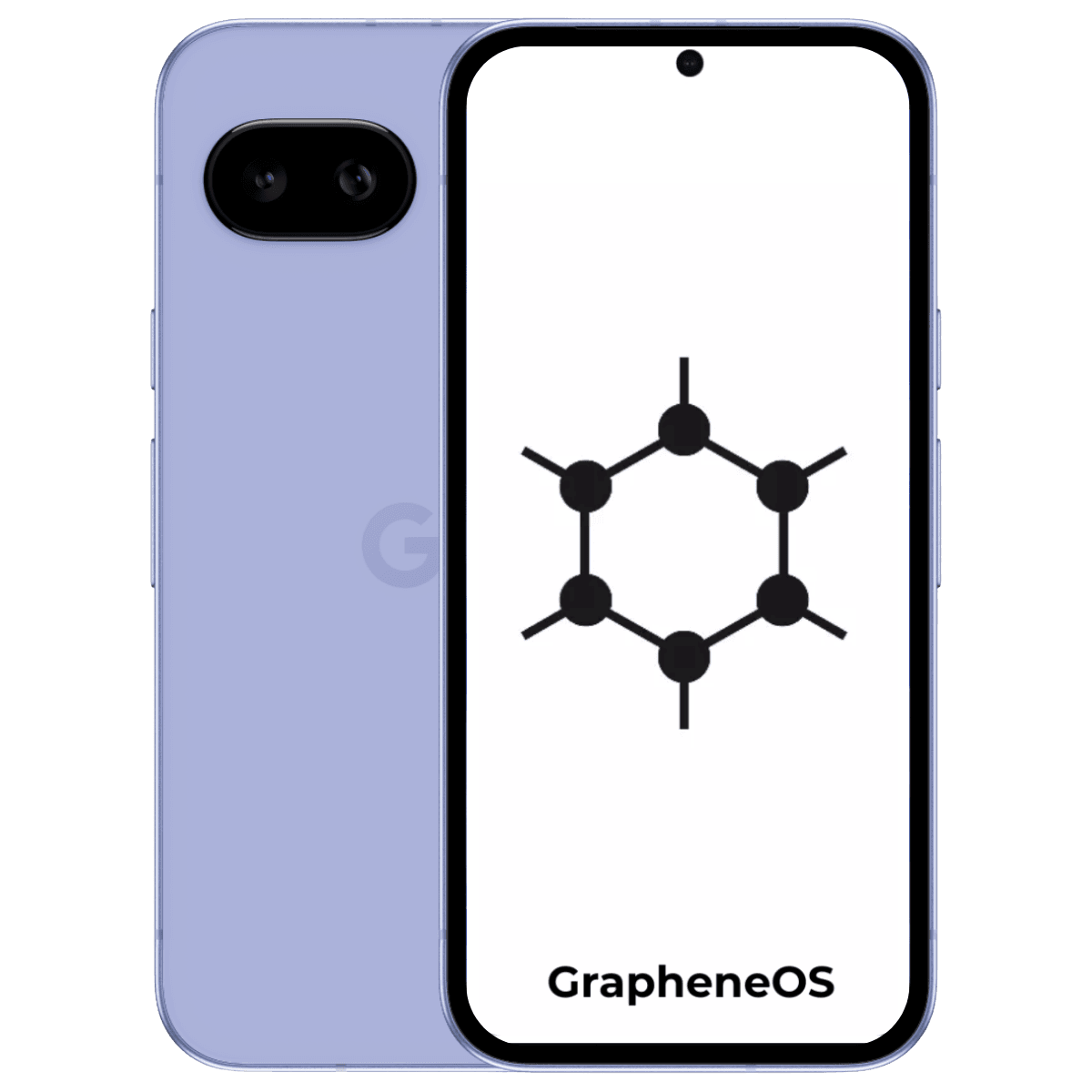 Google Pixel 9a GrapheneOS - Unlocked - Excellent-Iris (#a5aed4)-128GB