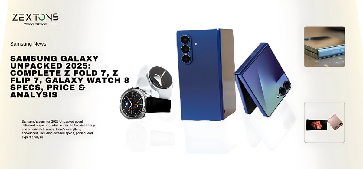 Samsung Galaxy Unpacked 2025: Complete Z Fold 7, Z Flip 7, Galaxy Watch 8 Specs, Price & Analysis